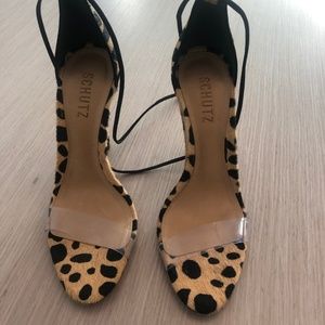Schutz Josseana 2 Sandal Wild Cheetah Size 7